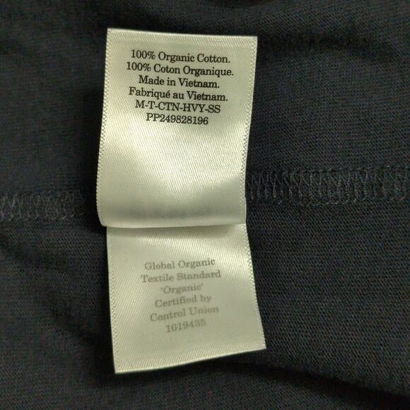 Everlane The Premium-Weight Crew Uniform Navy Short Sleeves Crew Neck L New - Picture 5 of 9